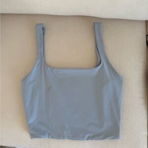 Garage tank top- Women's Blue Sleeveless Top